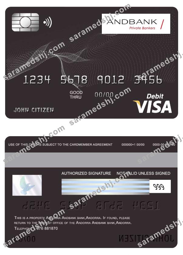 Andorra Andbank bank visa card